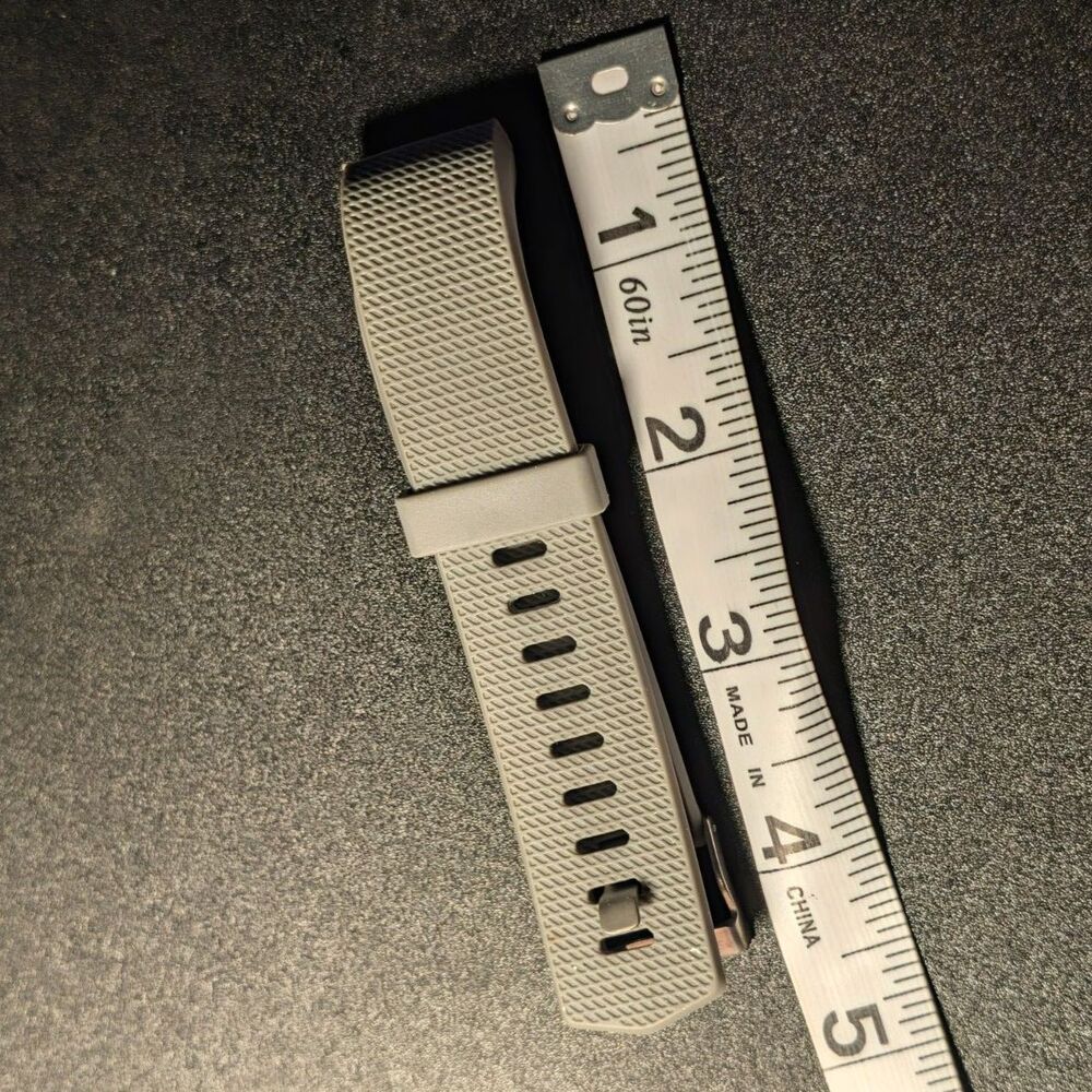 Fitbit Replacement Band Small S/P Gray Textured Silicone Sport Strap